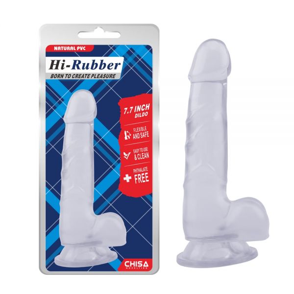 Прозрачный дилдо с мошонкой на присоске 7.7 Inch Dildo. Артикул: IXI59656