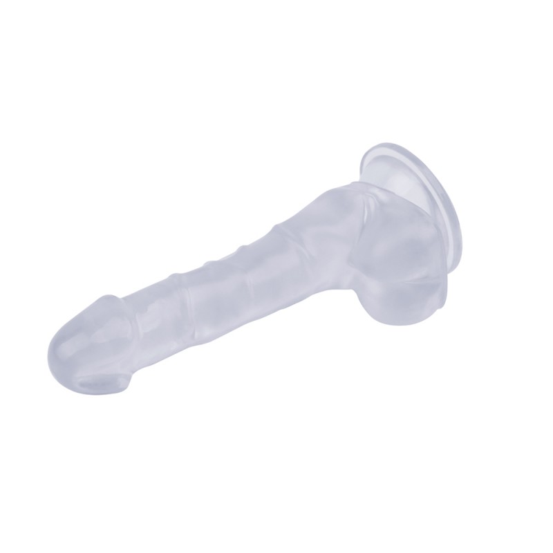 Прозрачный дилдо с мошонкой на присоске 7.7 Inch Dildo. Артикул: IXI59656