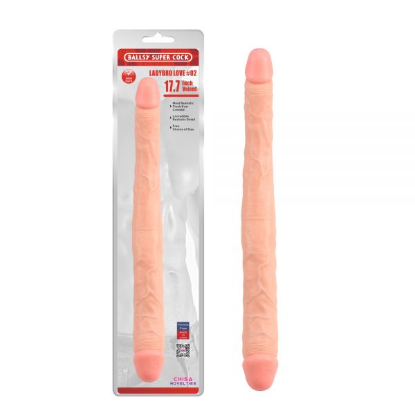 Фаллоимитатор двухсторонний телесный Ladybro Love 02. Артикул: IXI59662