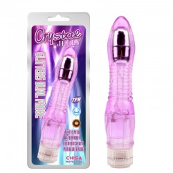 Violet Gel Multispeed Glitters Dual Probe Vibrator