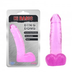 Фаллоимитатор гелевый розовый Ding Dong по оптовой цене