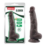 Fashion Dude 8.5 Inch Cock Brown Suction Cup Dildo