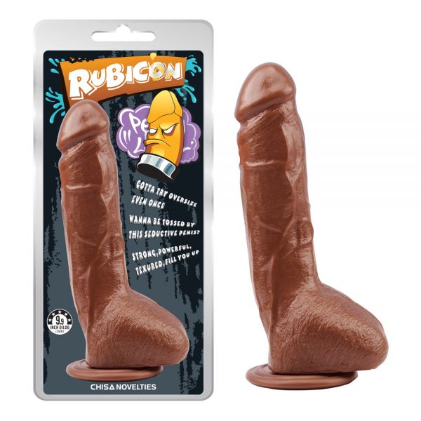 Коричневый фаллоимитатор на присоске Brunet Trick Penis. Артикул: IXI59761