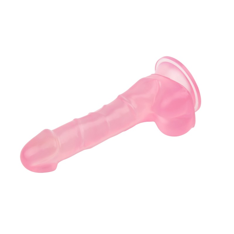 Pink Dildo with Scrotum Suction Cup 7.7 Inch Dildo. Артикул: IXI59823