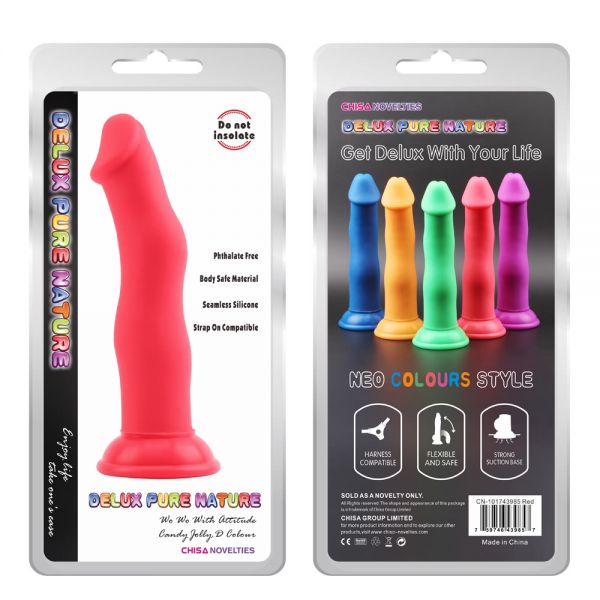 Красный фаллоимитатор нео на присоске Jolly.D. Артикул: IXI59831