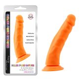 Steven.R neo orange suction cup dildo