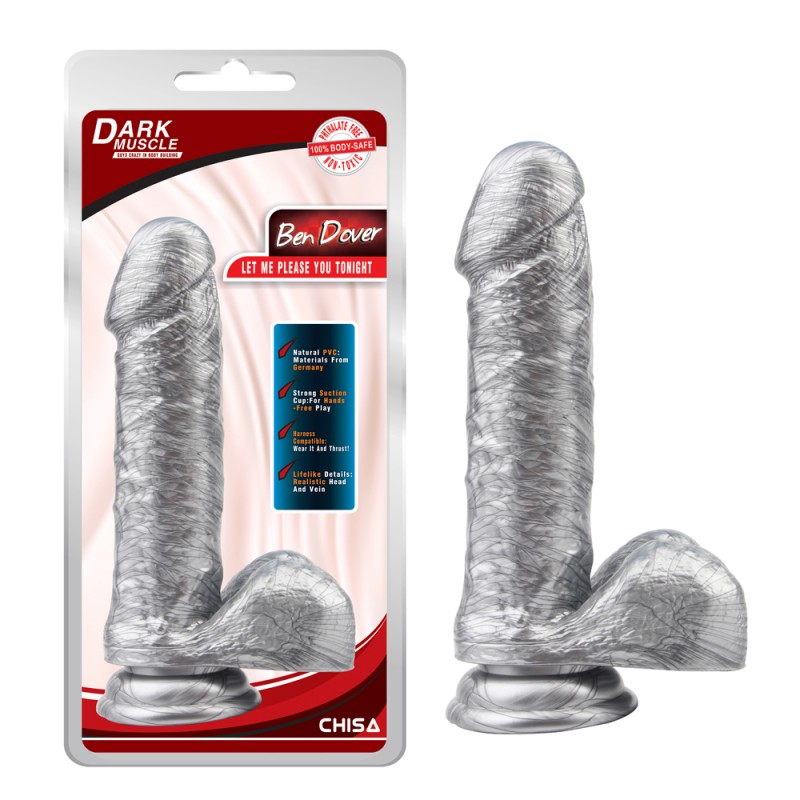 Фаллоимитатор серебристого цвета Ben Dover. Артикул: IXI59900