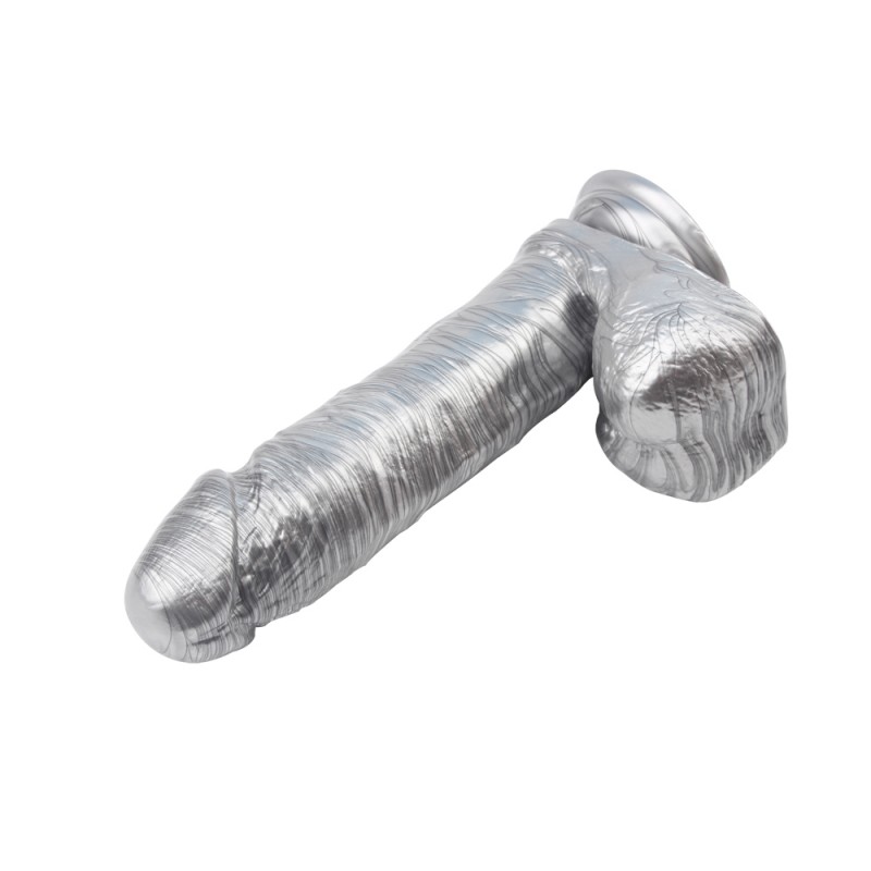 Фаллоимитатор серебристого цвета Ben Dover. Артикул: IXI59900