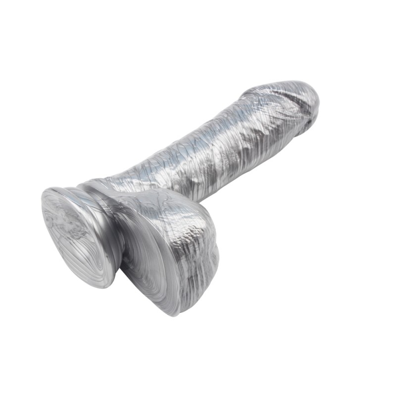 Фаллоимитатор серебристого цвета Ben Dover. Артикул: IXI59900