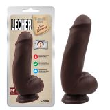 Brown dildo with suction cup Lecher