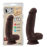 Pruriency Lord suction cup dildo dark brown