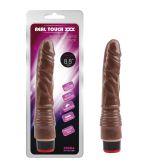 Brown vibrator with rings at the base 8.8 Vibe Cock