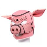 Neoprene pink pig hood   