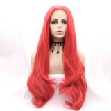 Wig ZADIRA neon red female long wavy