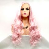 Wig ZADIRA Pastel Pink Womens Wavy