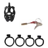 Resin 2.0 Cobra chastity device black   