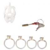 Resin 2.0 Cobra chastity device white   