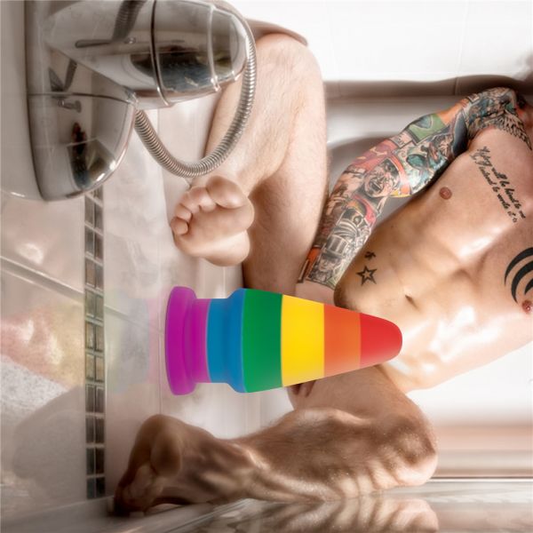 Butt plug rainbow LGBT Prider Anal Plug 6.0. Артикул: IXI60096