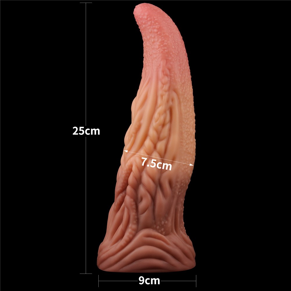 Двухслойный силиконовый фаллоимитатор Dual layered Platinum Silicone Tongue 10.0. Артикул: IXI60103