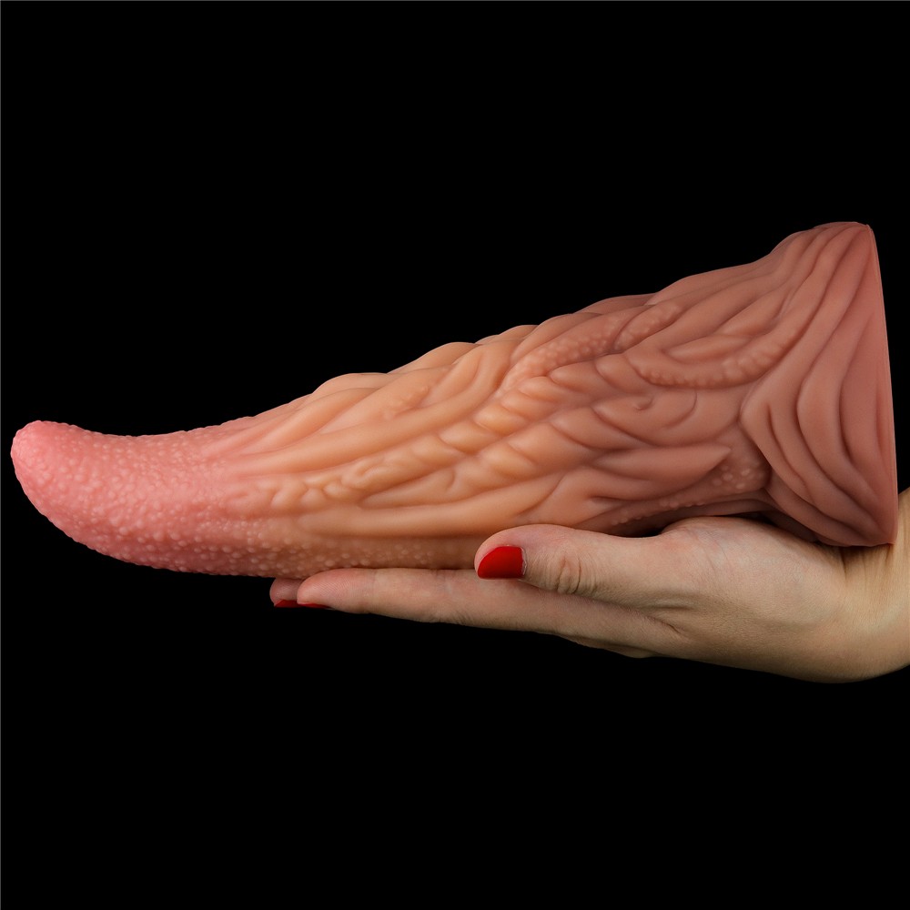 Двухслойный силиконовый фаллоимитатор Dual layered Platinum Silicone Tongue 10.0. Артикул: IXI60103