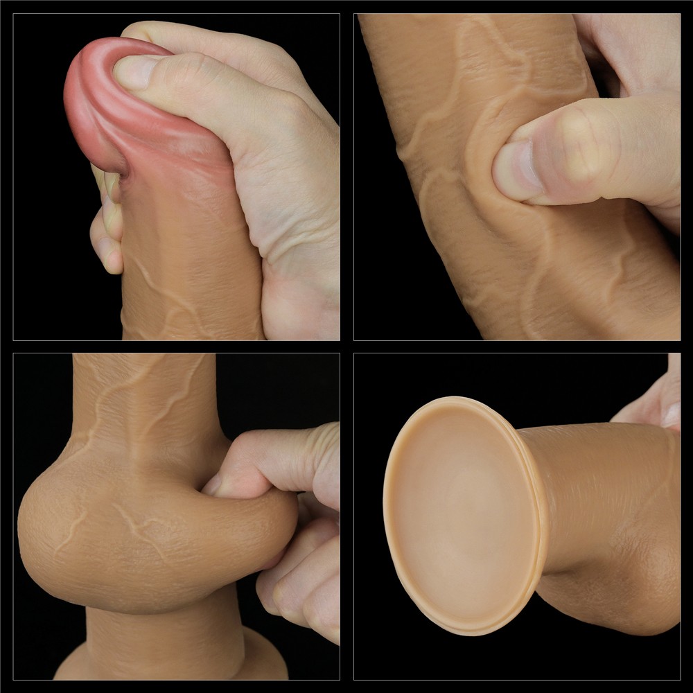 Двухслойный фаллоимитатор Dual Layered Handle Cock 9.5. Артикул: IXI60104