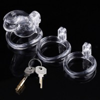 Mens Fish Chastity Resin Chastity Device Clear