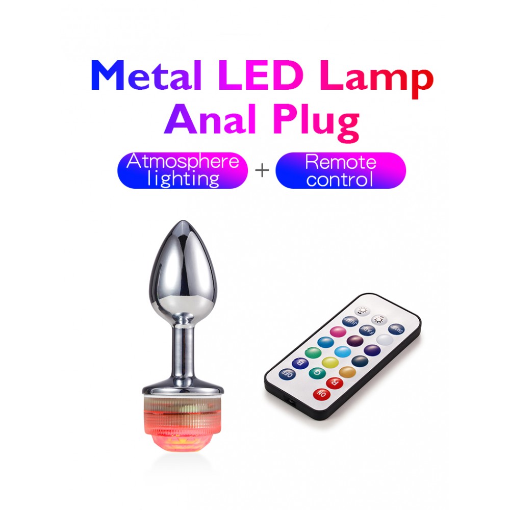 Anal Plug With Led Rgb Remote Metal Anal Plug. Артикул: IXI60123