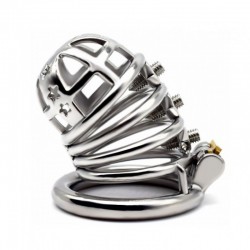 new stainless steel chastity cage