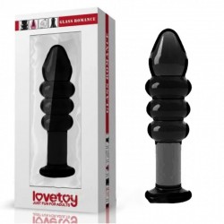 Anal glass dildo black Glass Romance