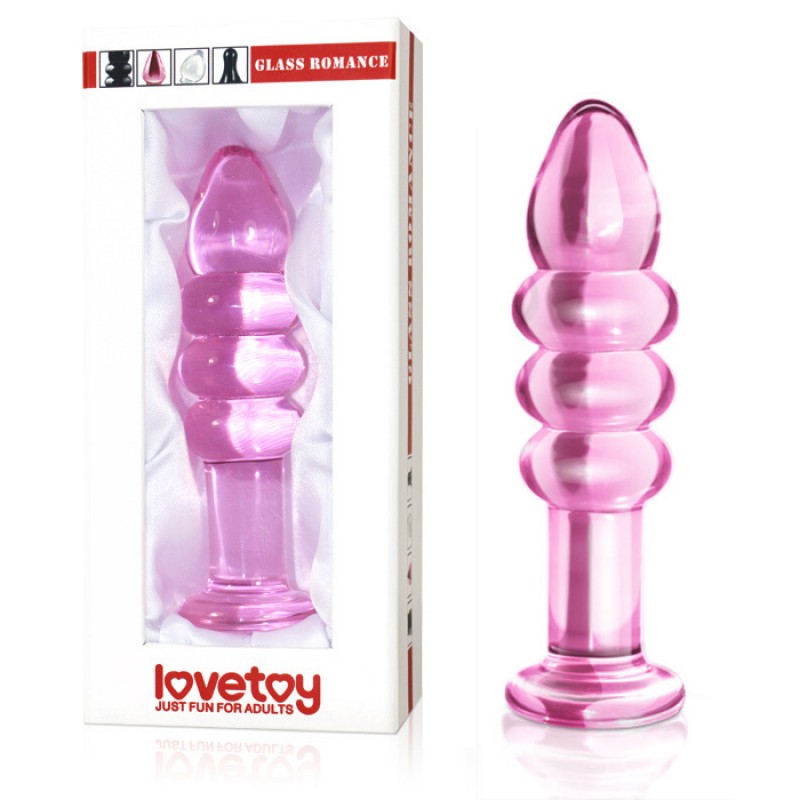 Anal glass dildo pink Glass Romance. Артикул: IXI60205