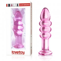 Anal glass dildo pink Glass Romance