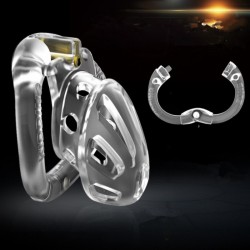 latest small model chastity device clear   