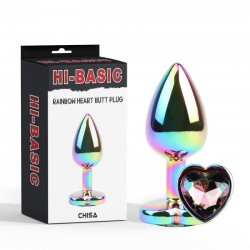     Rainbow Heart Butt Plug   