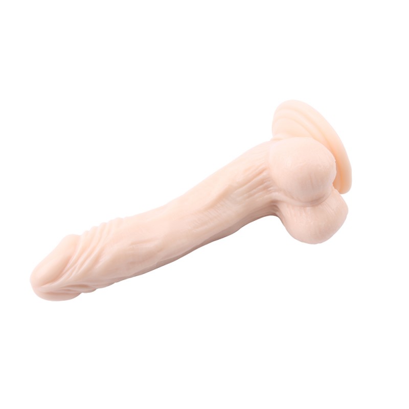 Телесный фаллоимитатор с венами James Deen 8.5. Артикул: IXI60376