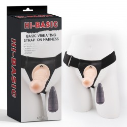 Nude strap-on with vibration Basic Vibrating