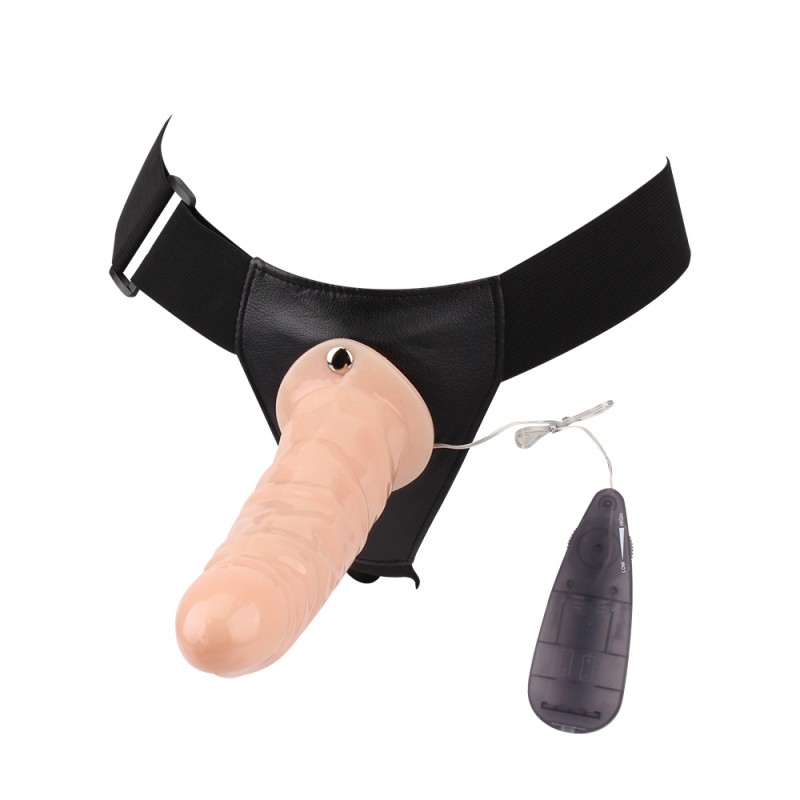 Телесный страпон с вибрацией Basic Vibrating. Артикул: IXI60377
