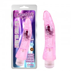 Glitters Pink Gel Vibrator Mr. Right