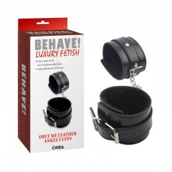 Obey Me Luxury Fetish Leather Leg Cuffs