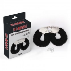 Black handcuffs with fur Hi Basic