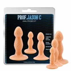A set of anal plugs of different sizes Prof Jason