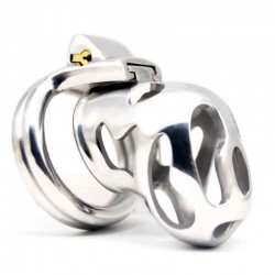 Stainless Steel Male Chastity Device / Stainless Steel Chastity Cage ZQ226-Steel