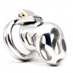 Stainless Steel Male Chastity Device / Stainless Steel Chastity Cage ZQ226-Steel   