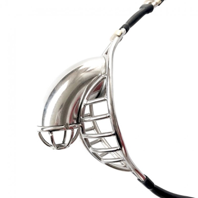 Stainles Steel Adjustable Chastity Belt Device Black. Артикул: IXI60442