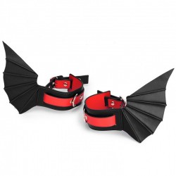 Demon wings PU leather Anklecuffs