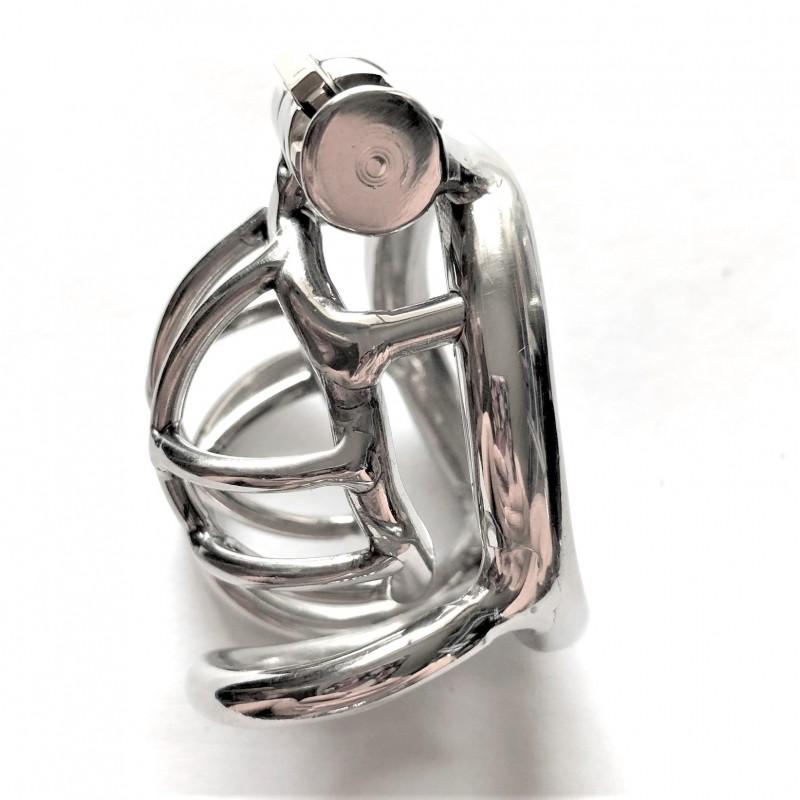 Latest stainless steel chastity device ZS126. Артикул: IXI60497
