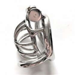 Latest stainless steel chastity device ZS126 по оптовой цене