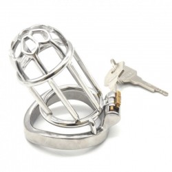 new stainless steel chastity cage NEW-104   