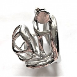 Latest stainless steel chastity device ZS127   