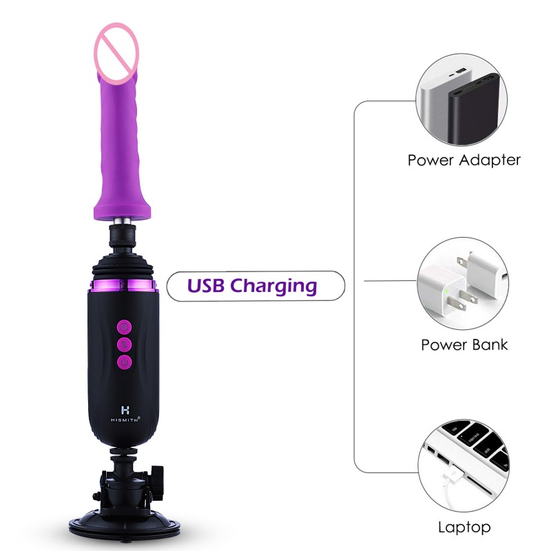 Hismith Capsule with Suction Mount - Hand-held Premium Sex Machine Programmable Love Machine with APP/Remote/Wireless Control For Men and Women. Артикул: IXI60527