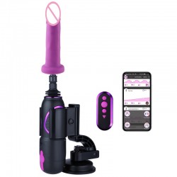 Hismith Pro Traveler 2.0 with Suction Mount - Portable Sex Machine Programmable Love Machine with APP/Remote/Wire Control For Men and Women